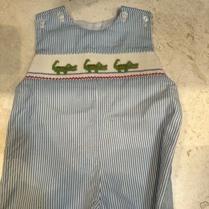 Edgehill Collection Alligator Jon Jon 3-6 MO